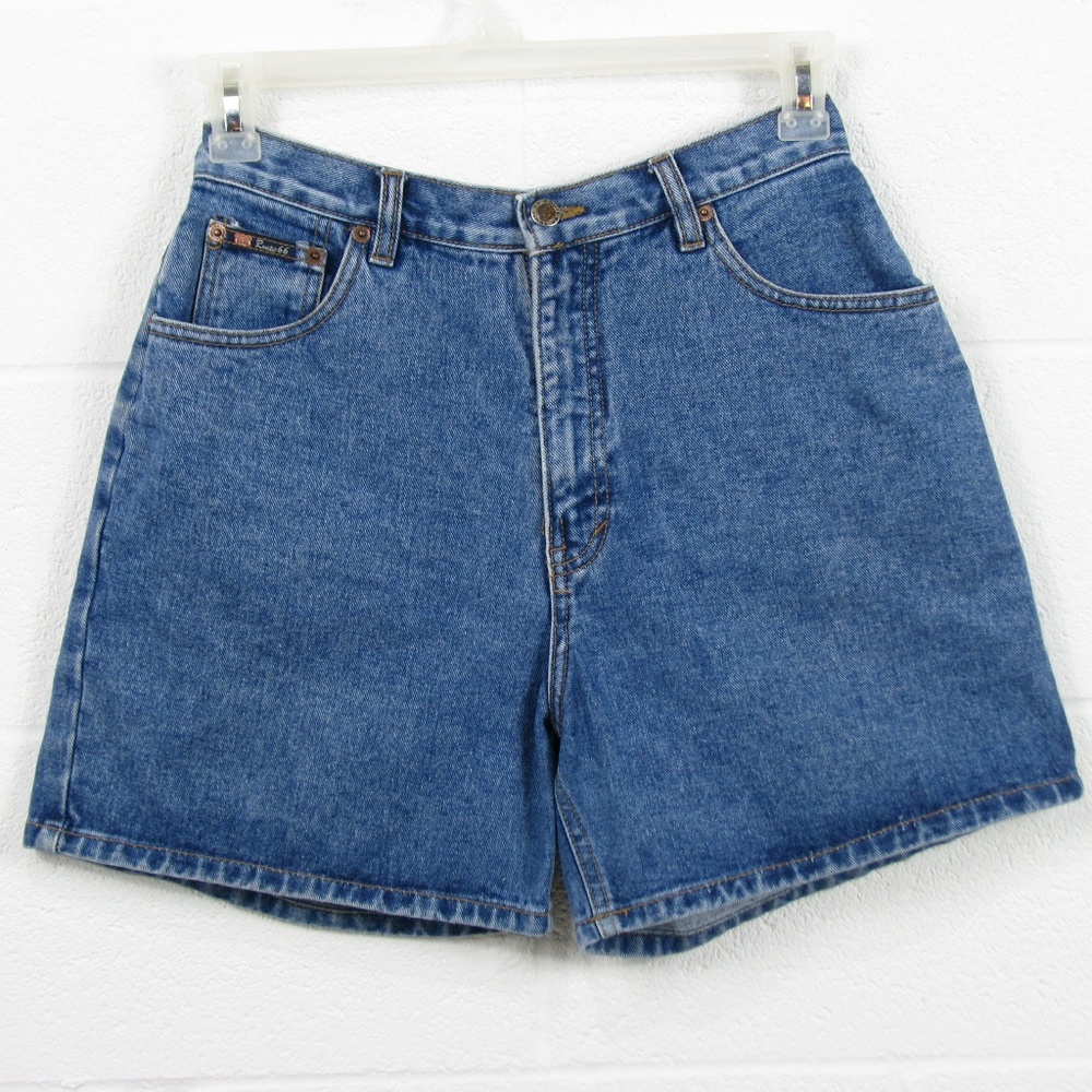 Route 66 Women's W26 High Waist Mom Jean Shorts